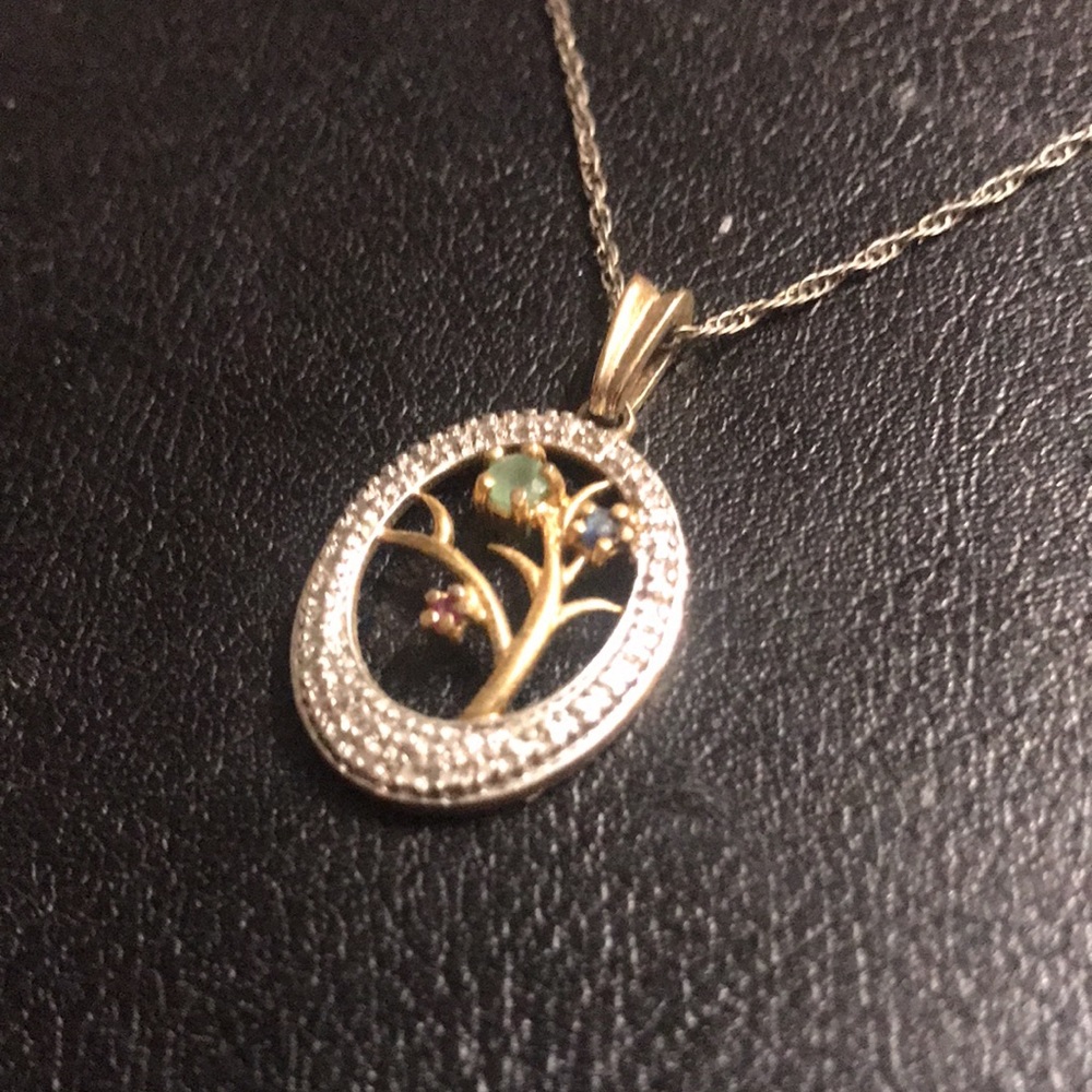 Ross Simons .925 18k Overlay Emerald Ruby Sapphir… - image 2